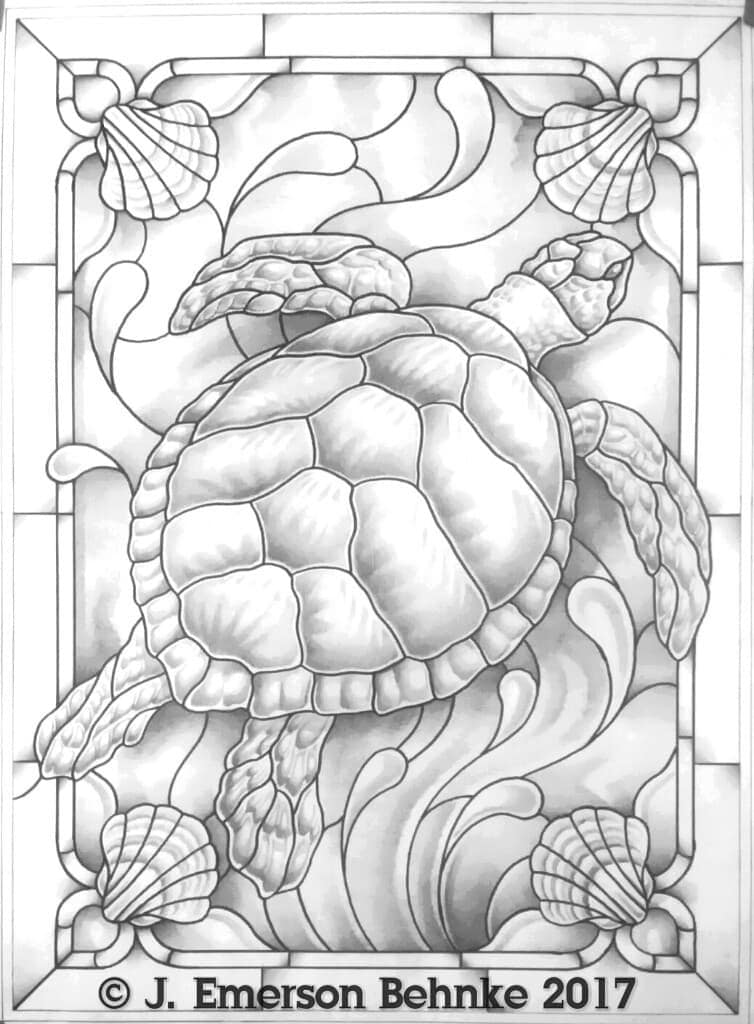 Sea Turtle digital.pdf | Etsy
