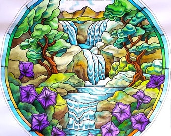 Landscape with Waterfall ( DIGITAL. PDF )