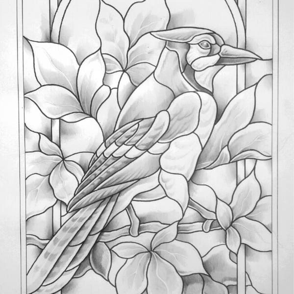 Wooden Blue Jay Etsy