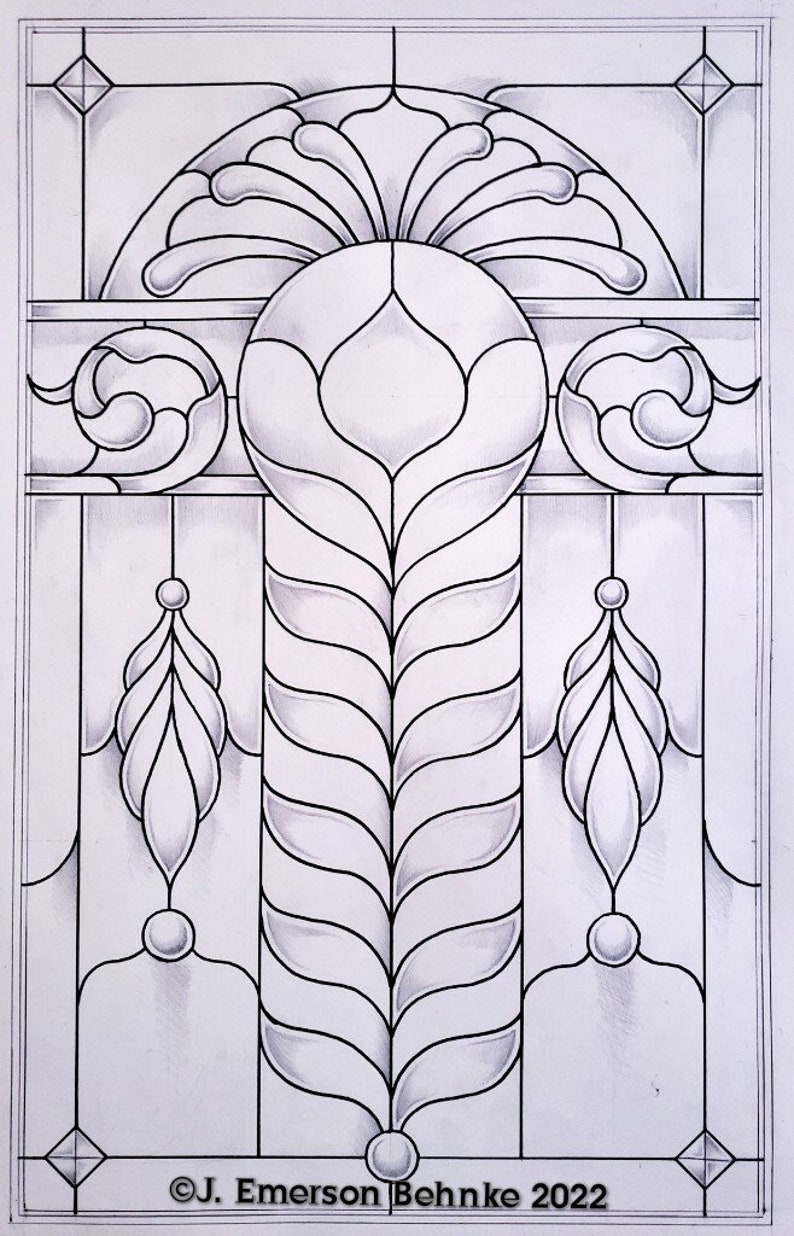 Window Lead Pattern Student Lead Pattern #10 (DIGITAL.PDF) - Etsy