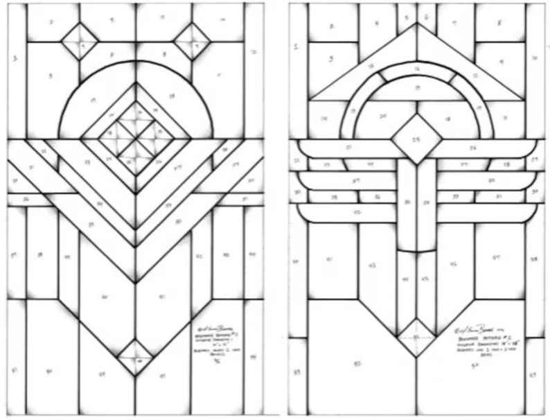Window Lead Pattern Student Lead Patterns: Beginner Level Collection (DIGITAL.PDF) - Etsy