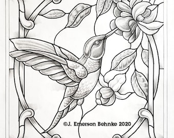 Hummingbird and Fuchsia