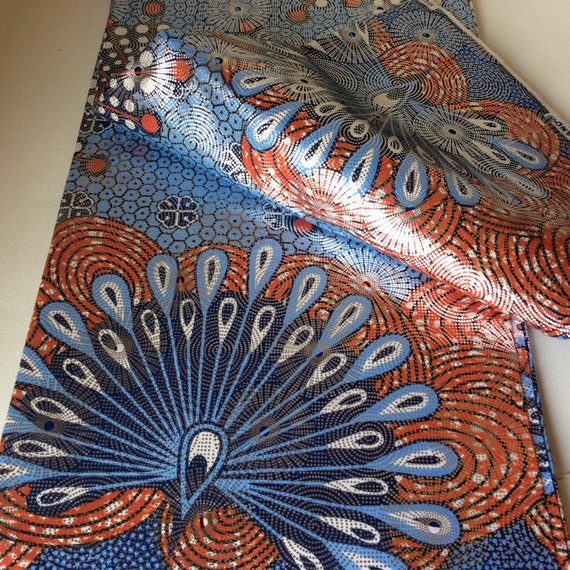 Supreme OSIKANI Gold African Holland Wax Print. - Etsy