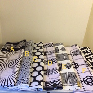 Black and white African Print Holland Wax Prints.( Price Cut!!)