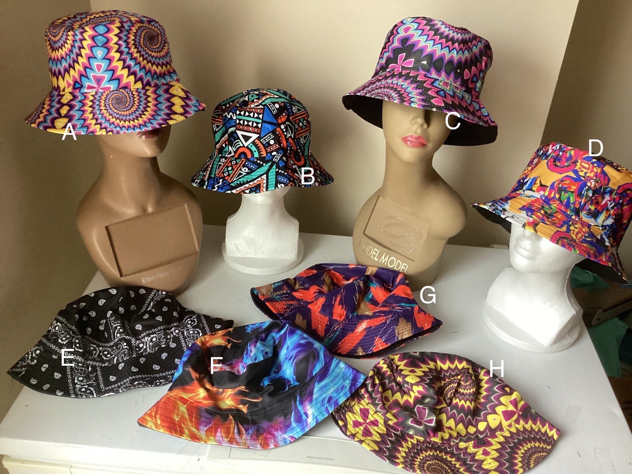 The Ceremony — Upcycled African Wax Print Bucket Hat,  Size Small 22\