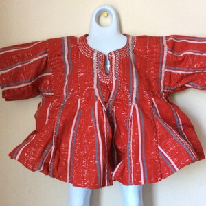 Authentic Hand Stitched Boys Batakari/Fugu/Northern Ghana Traditional Wear Toddler 4-6 years. image 2