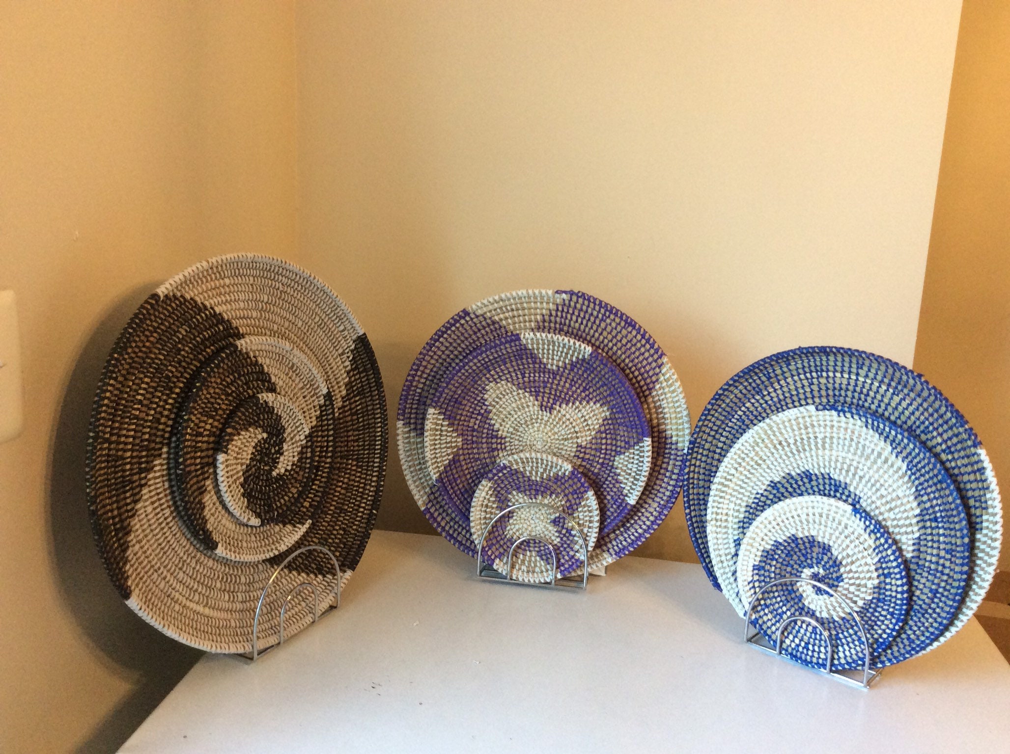 Decorative Elephant Grass Wall Hanging Set 3 Piece. Etsy