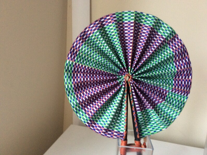 Arican ankara print Hand Held Fan