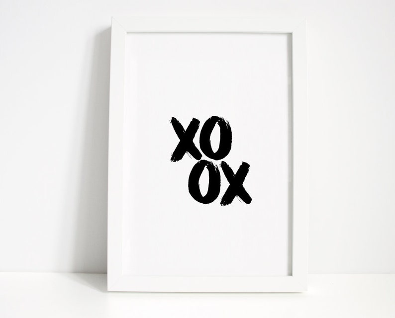 XOXO Wall Print Wall Art Home Decor Bedroom Print Sleep Etsy