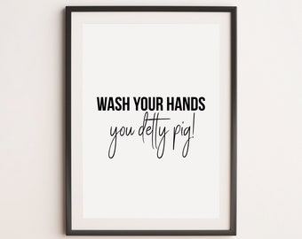 Wash Your Hands You Detty Pig Print, Sex Education Print, Eric Effiong Print, Wash Your Hands Print