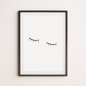 Sleepy Eyes Print, Bedroom Prints