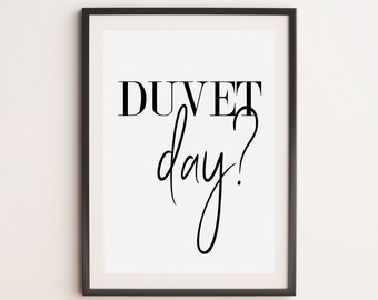 Duvet Day Print, Bedroom Prints