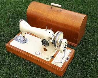 Vintage sewing machine Vintage machine Retro sewing machine Russian sewing machine USSR machine Professional machine Art decor Home decor