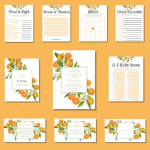 Little Cutie Is On The Way| Baby Shower Bundle| Printable| Cutie Baby Shower|