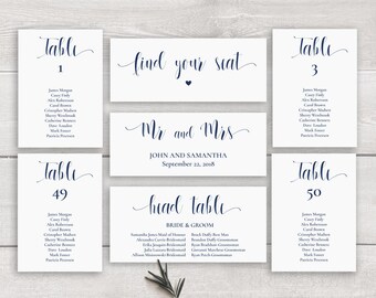 printable seating chart cards 5x7 wedding seating chart etsy