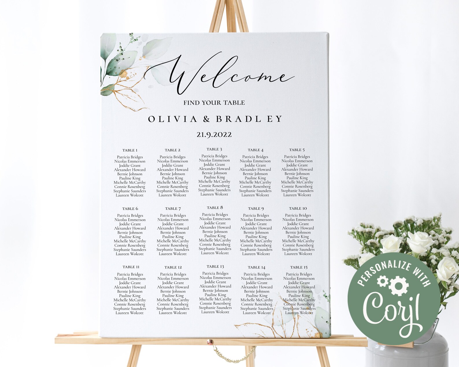 Seating Chart Board Template Editable Wedding Seating Plan | Etsy