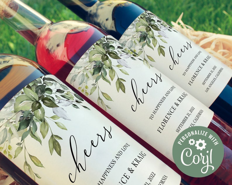 Wine Label Template Editable Wine Label DIY Wine Bottle Etsy Canada