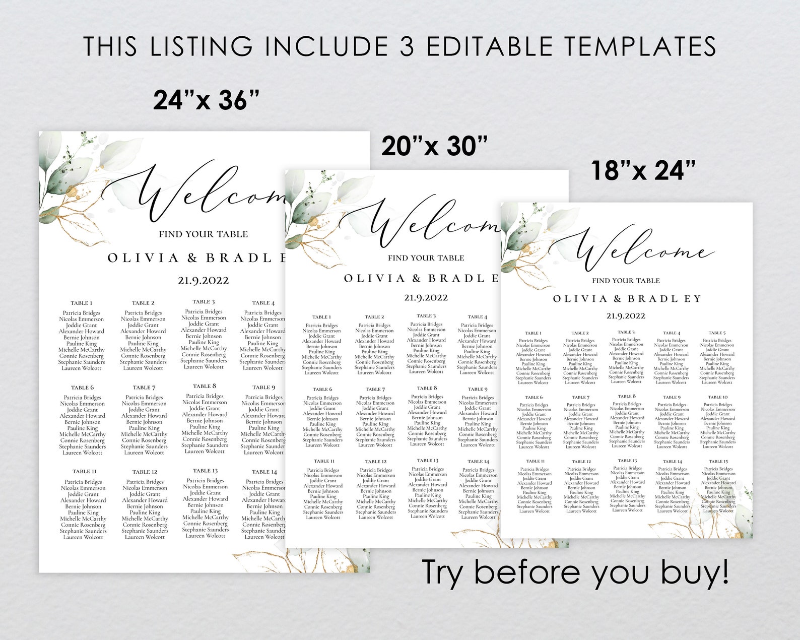 Seating Chart Board Template Editable Wedding Seating Plan Etsy