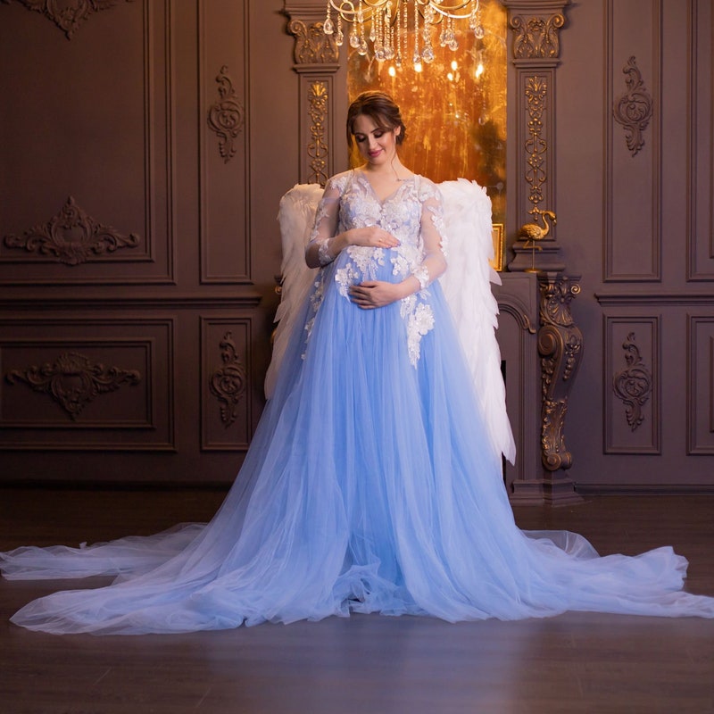 Tulle pregnancy dress pregnancy dress SY059
