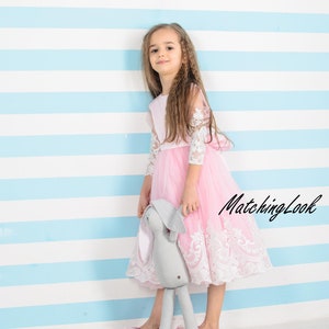 Toddler Birthday Dress, Pink Tutu Dress, Toddler Formal Dress, Pink Lace Dress, Baby Girl Birthday Dress, Special Occasion Dress, Princess