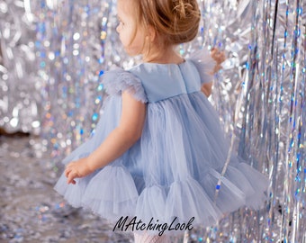 Baby Girl Dress Special Occasions, Flower Girl Dress, Toddler Tulle Dress, 1st Birthday Dress, Princess Formal Dress, School Dance Dress