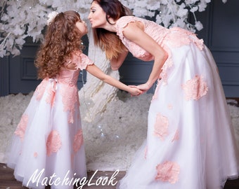 Mommy and Me Dress For Photoshoot, Mother Daughter Matching Dress, Mommy and Me Wedding Dress