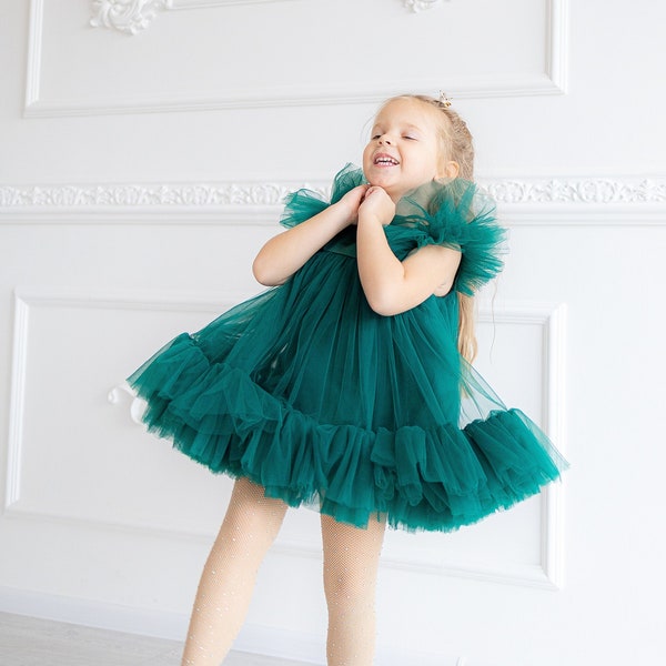 Green Girls Dress