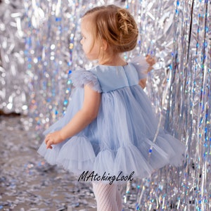 Baby-Blumenmädchen Kleid, Geburtstags-Party Tutu Kleid, Säugling Tüllkleid, Kinderkleidung, Sommer-Stil Kleinkind Tüllkleid, Prinzessin formal