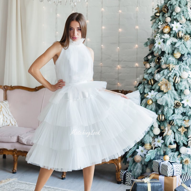 White Tulle Dress Etsy — free download