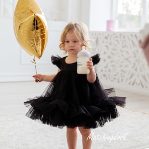 Black Witch Costume Toddler, Halloween Kid Costume, Gothic Girls Dress, Pageant Girls Dress, Flower Girls Dress, Photoshoot Dress, Party