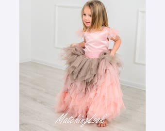 Baby Girl Dress, Birthday Dress 5 Year Old, Girl Tulle Dress, Photoshoot Dress, Tulle Flower Girl Dress, Princess Dress, Pink Girl Dress