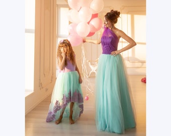 Vestidos Ariel a juego Vestido de mamá y yo Trajes de fiesta - Etsy México Vestidos Ariel a juego Vestido de mamá y yo Trajes de fiesta - Etsy México
