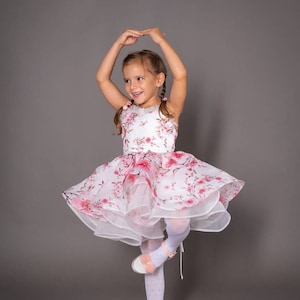 Flower Tulle Dress, Tutu Toddler Dress, Short Princess Dress, Flower Girl Dress, First Birthday Outfit, Pageant Dress, Puffy Party Dress