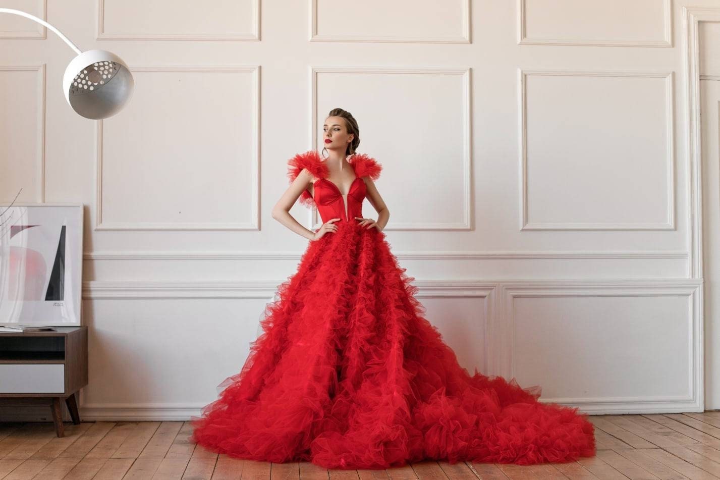 Red Couture Dress 