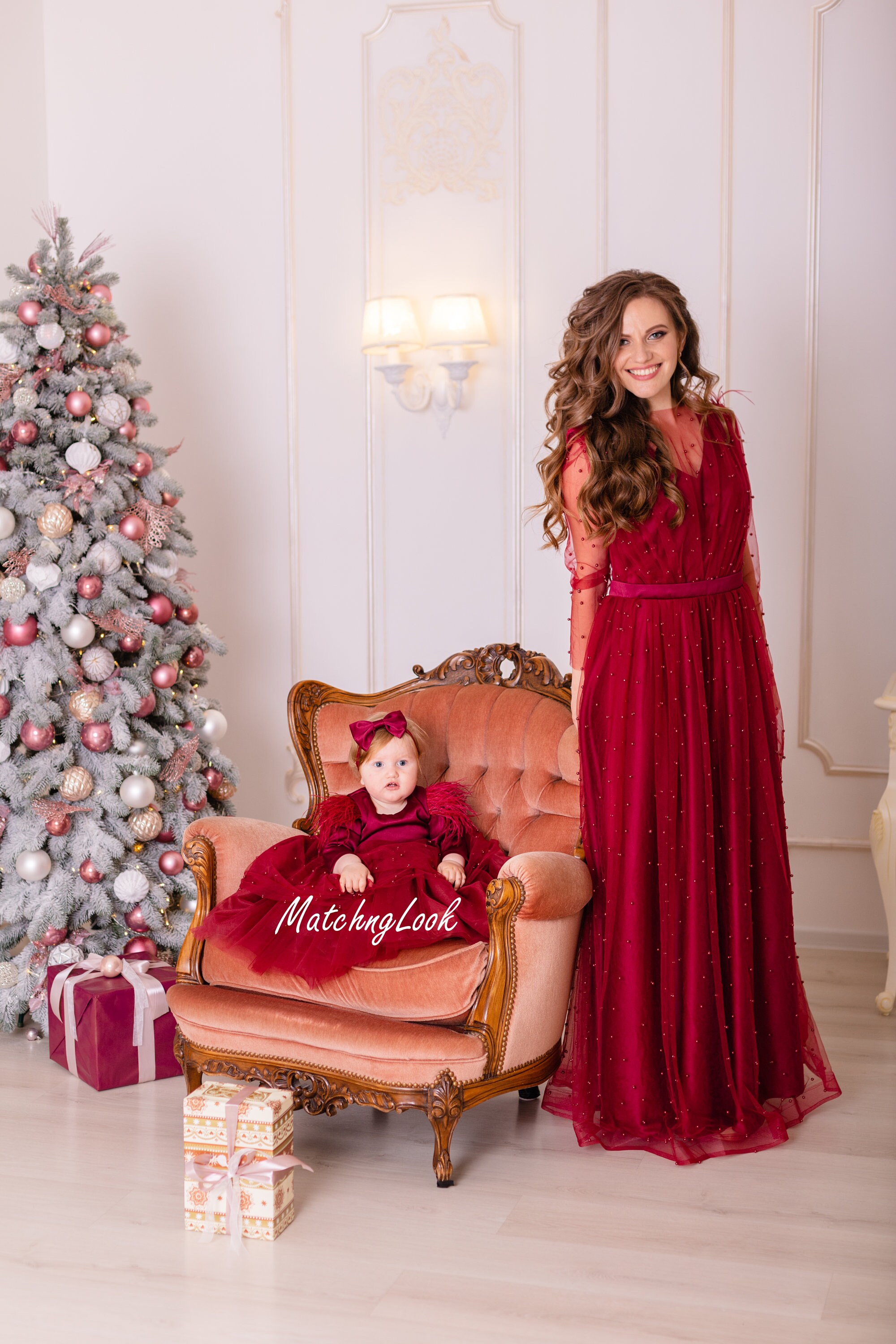 formal christmas dress VC Red For Women Sexy One Shoulder Sparkle Glitzy Sequ Mega Mart Center and festive little hearts Shop Burgundy matching mother daughter