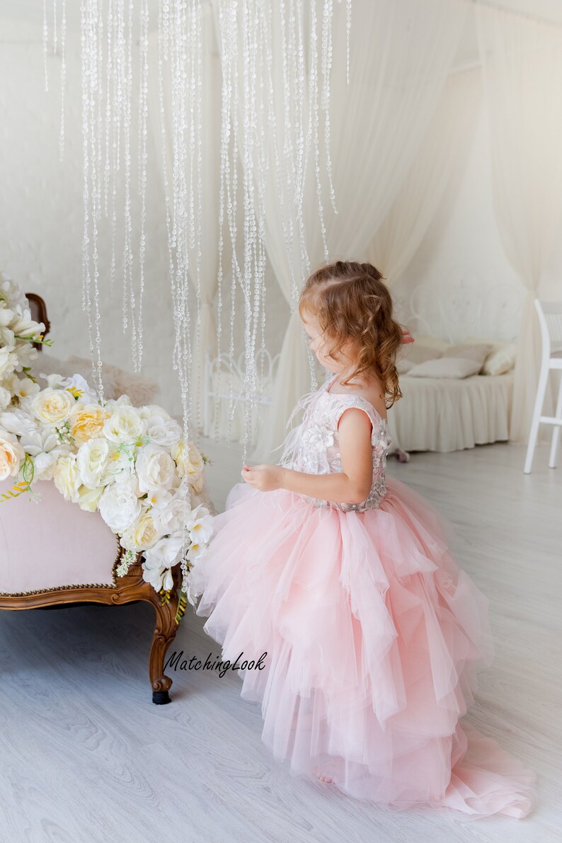 Blush Tutu Dress - Flower Girl - Liz