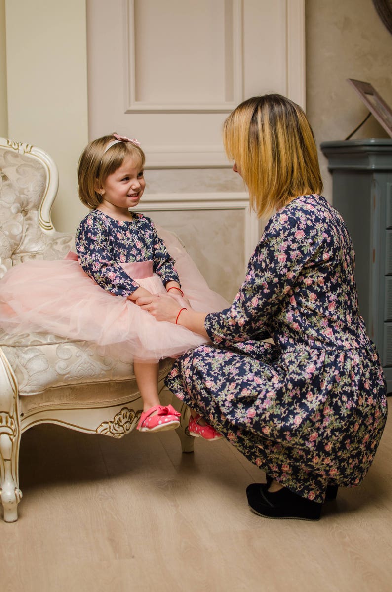 Mother Daughter Matching Dresses, Mommy And Me Spring Dress, Matching Mom And Baby Dress, Spring Photoshoot, Wedding Guest Dress, Formal image 3