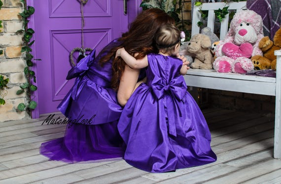 purple matching colors dress Matching Tutu Mother Daughter, Mommy and Me Outfits, Mommy and Me Tutu  Dresses, Mother Daughter Matching Dresses Dress Outfits, Ultra Violet