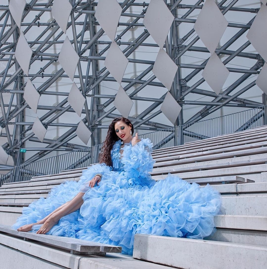 Tulle Maternty Robe, Tulle Robe, Brdal Robe, Maternty Photoshoot