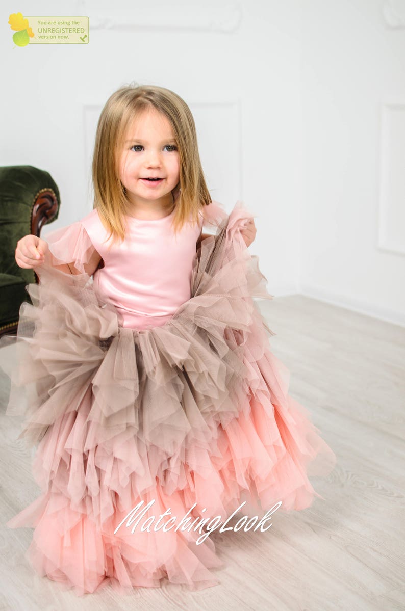 Baby Girl Dress Birthday Dress 5 Year Old Girl Tulle Dress Etsy