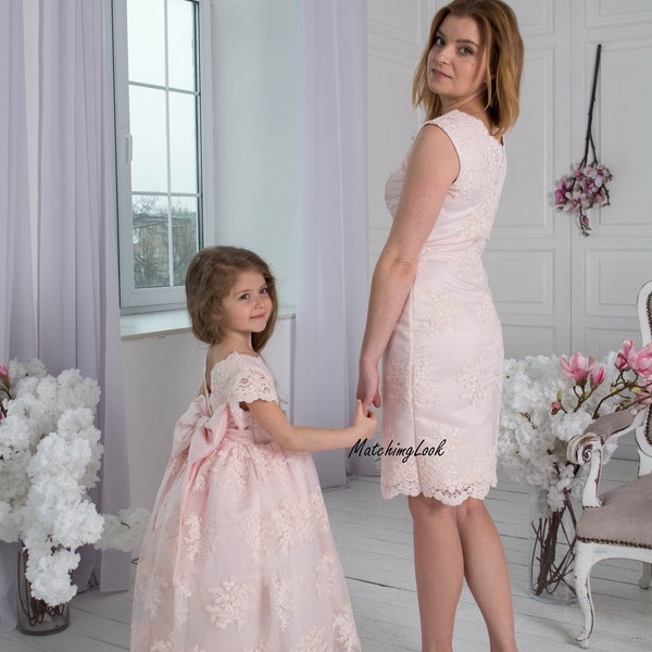 Mommy And Me Dress, Mother Daughter Matching Dress, Mommy And Me Outfit, 1st Birthday Party Dresses, Girl Matching Dresses, Princess