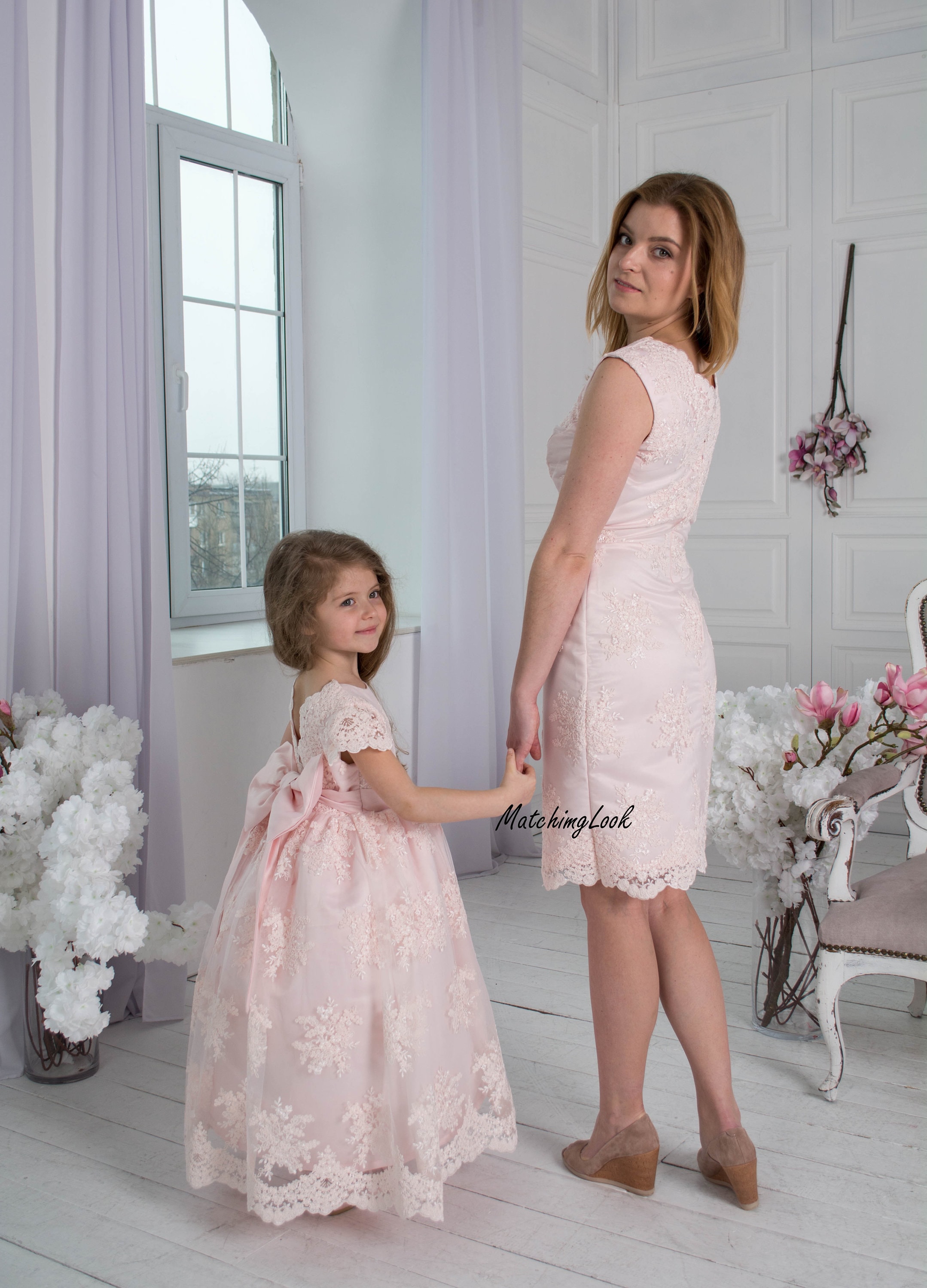 Sky Blue Mother Daughter Matching Dress for Photoshoot Birthday Party Dress  Mommy and Me Family Look Maternity Baby Shower Gowns - AliExpress