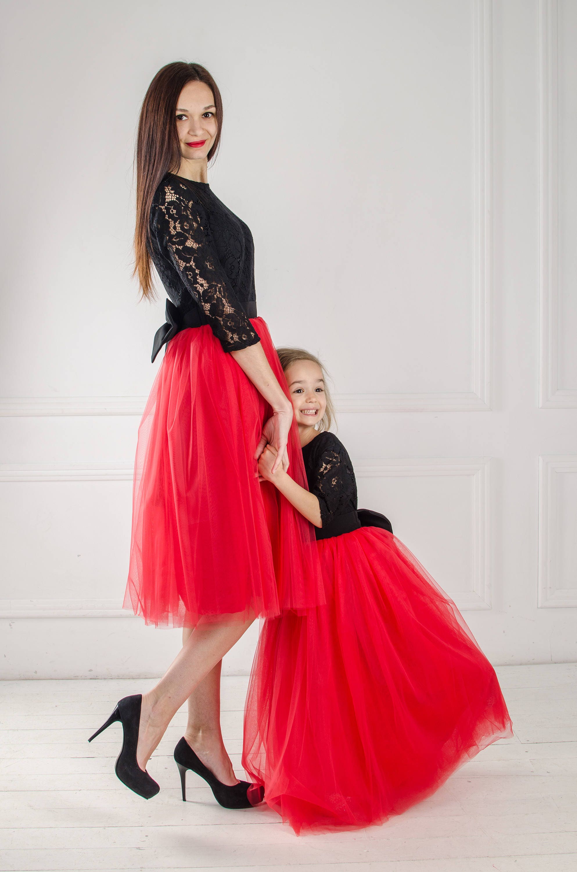 Mother Daughter Christmas Dress Matching Mommy and Me Dress Etsy Mommy And Me Christmas Dress
