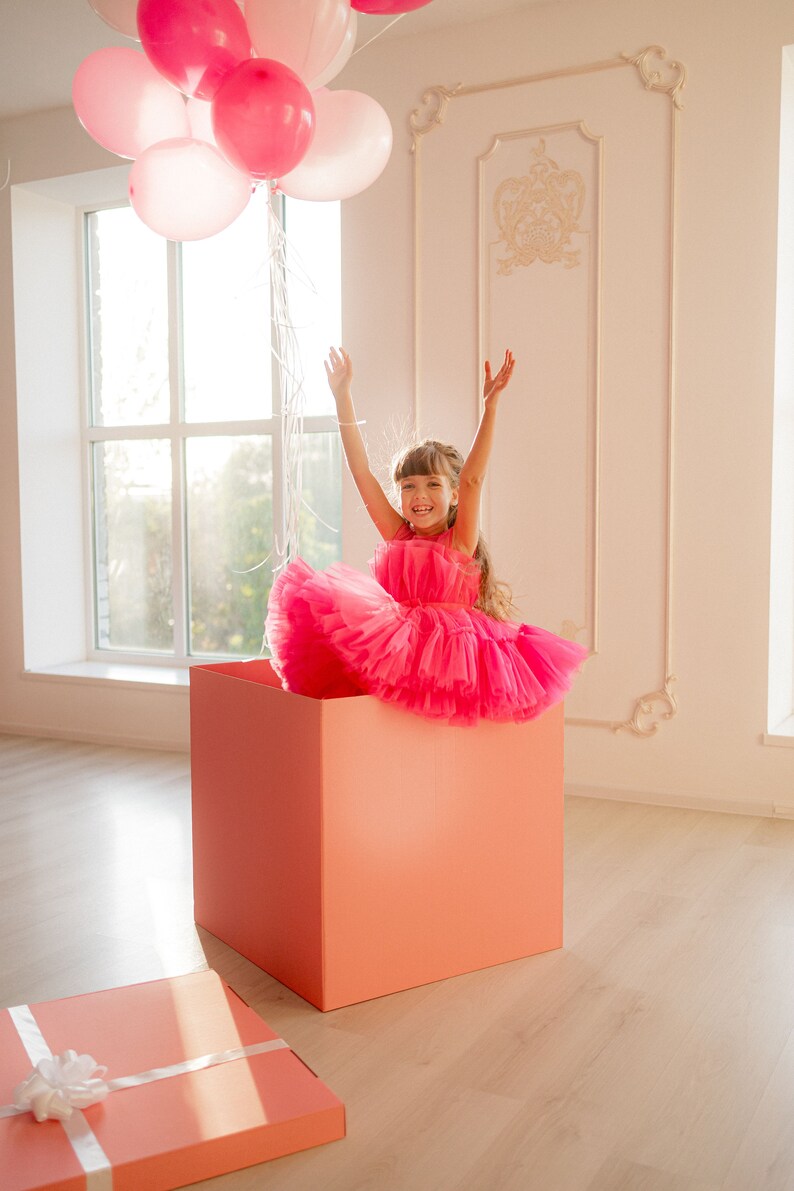 Hot Pink Barbie Dress Girl Tutu Dress Birthday Party Dress | Etsy