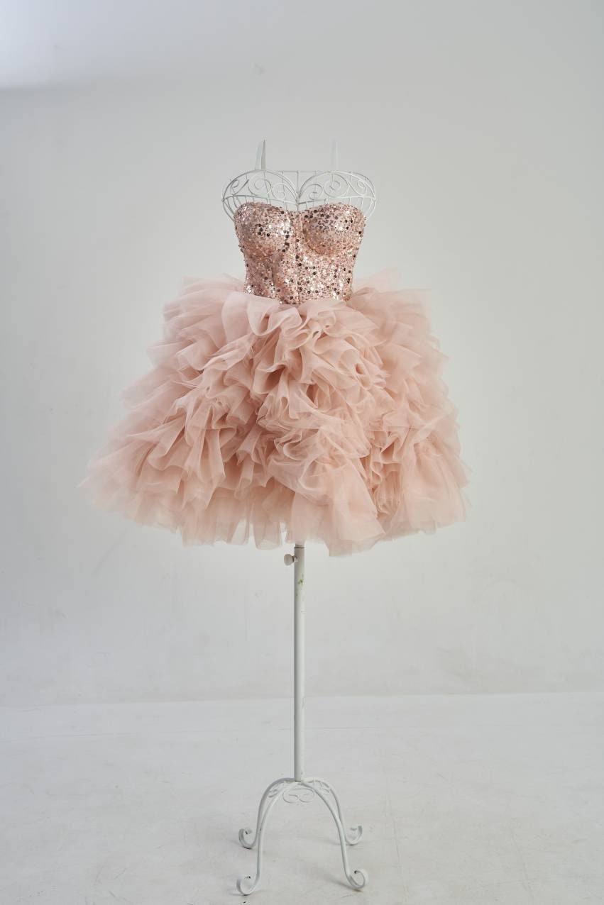 open lace back dress Step Out In Sequins Mini Dress main image 1