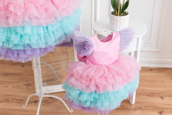 Mother daughter store rainbow dress