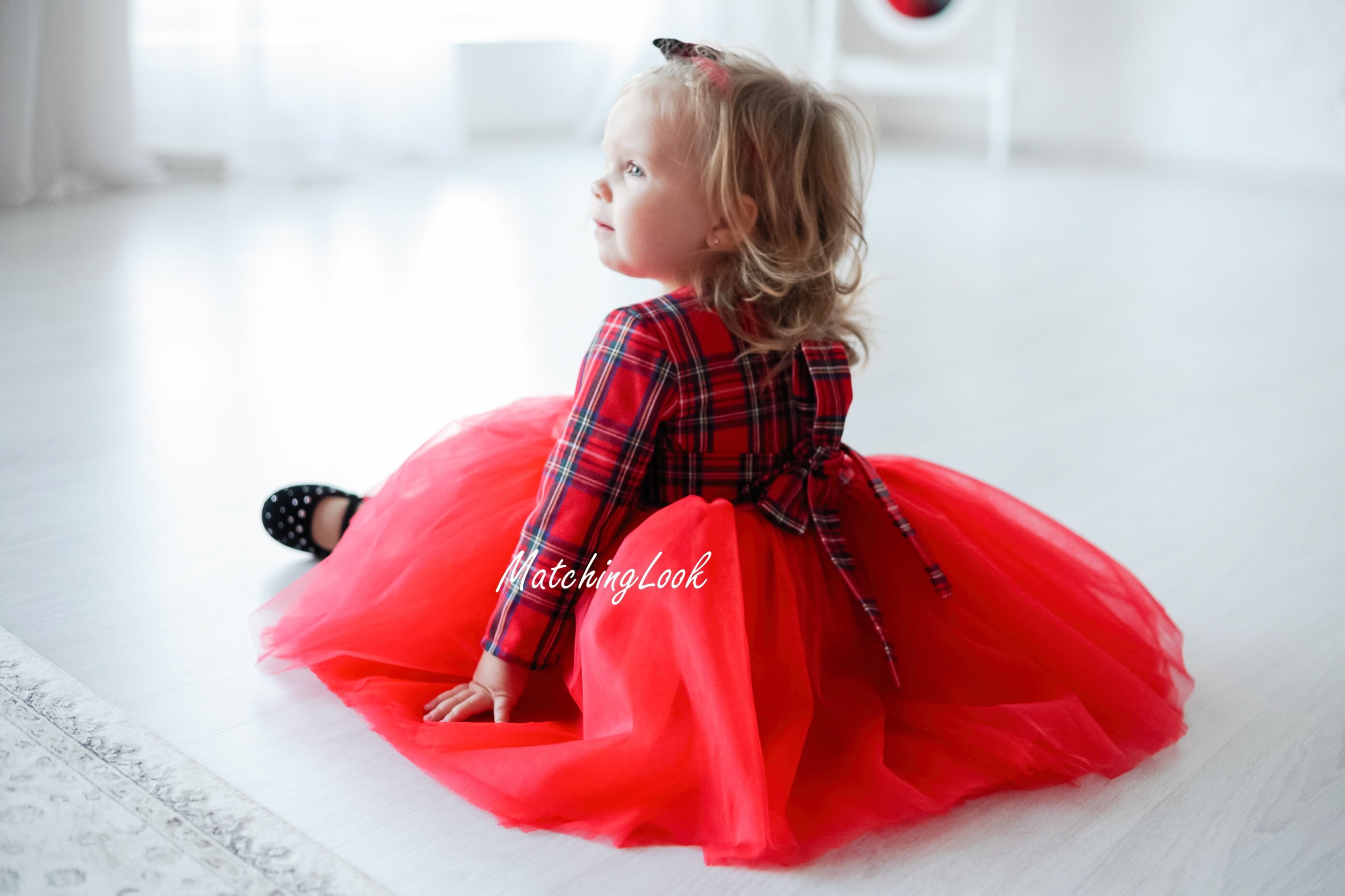 ママと娘のクリスマスドレス、ホリデー衣装、母娘のお揃いドレス