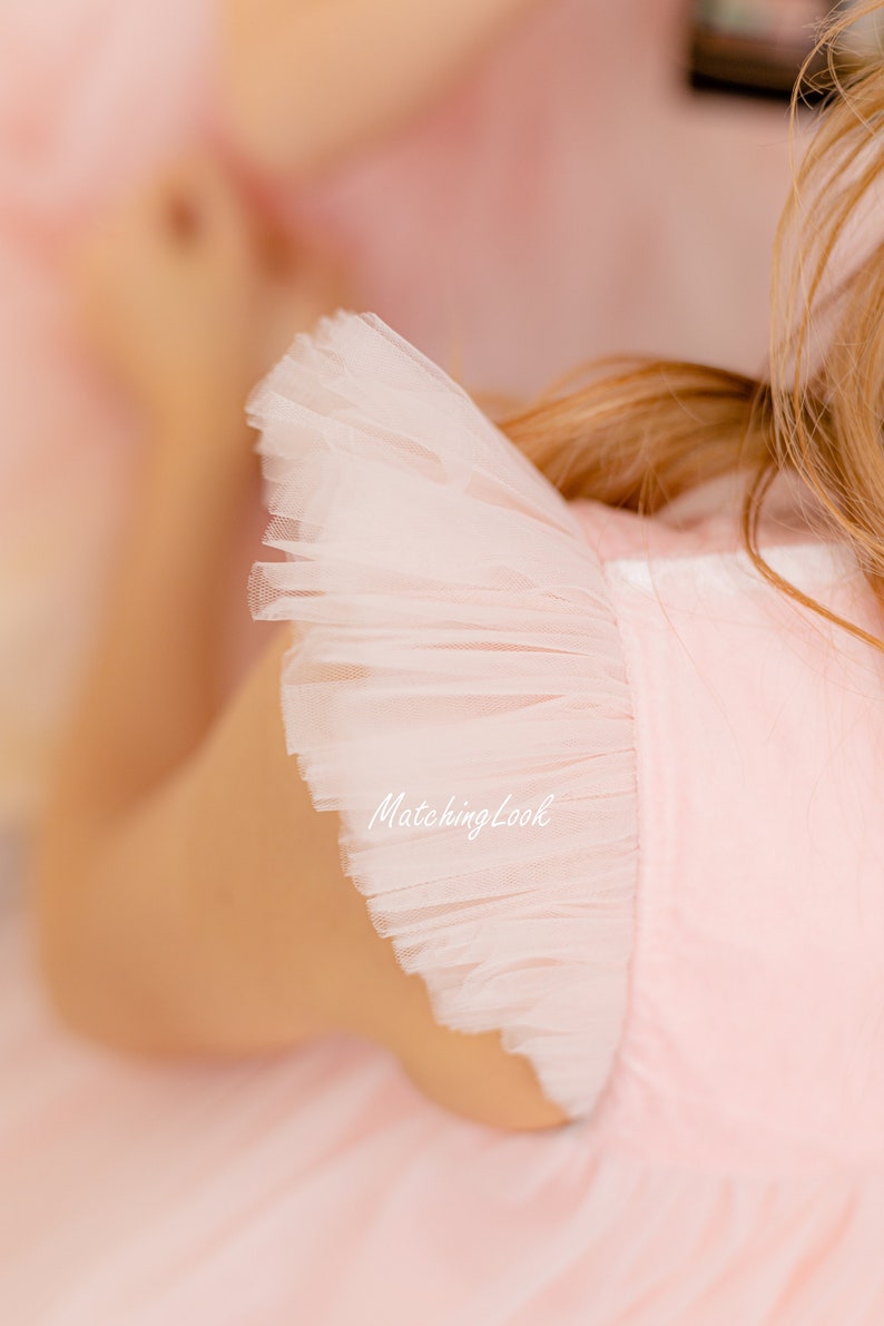 Matching Tulle Dress Tutu Dress Mommy And Me Dress Matching Dresses Blush Pink Dresses Matching Easter Dresses Mom And Daughter Dress