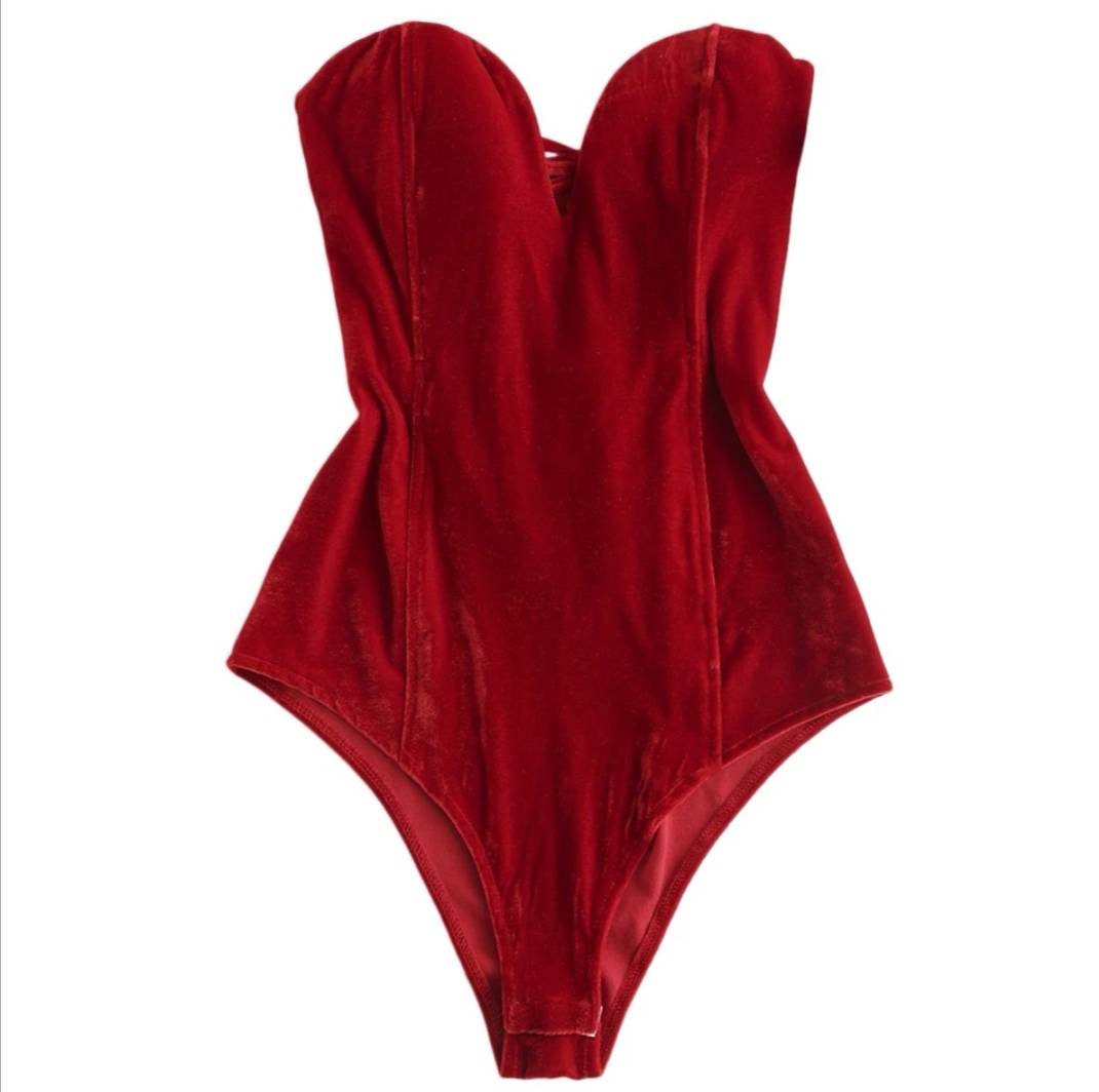 Maternity Bodysuit Photoshoot Bodysuit Red Velvet Bodysuit Etsy