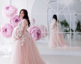 Robe de mariée grossesse, Robe de maternité pour séance photo